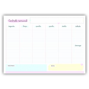 Planner Semanal Blocado A4